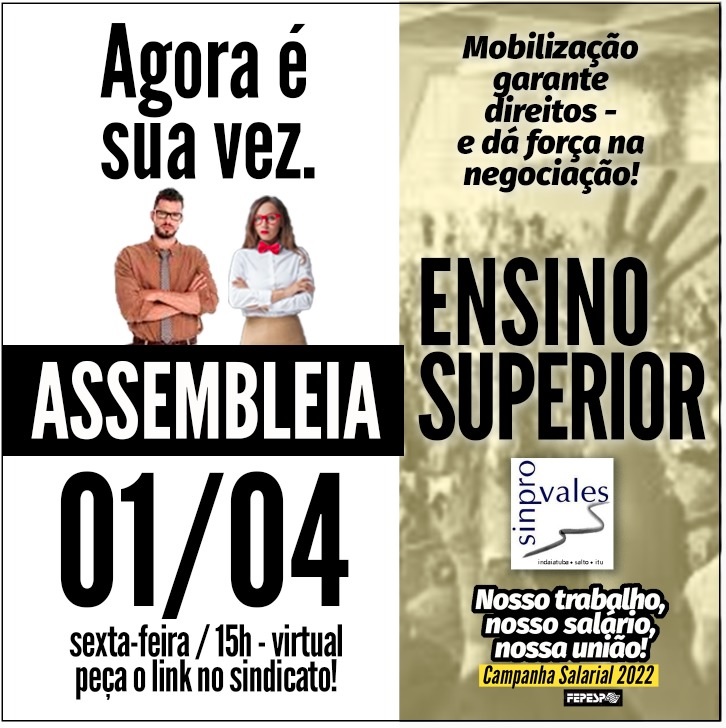 ASSEMBLEIA 01-04-2022 - PROFESSORES ENSINO SUPERIOR