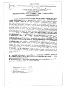 ASSEMBLEIA DOS PROFESSORES COLÉGIO GRILINHO FALANTE- PROJEÇÃO E D+
